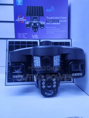 V380 4lens Solar CCTV 4g Camera