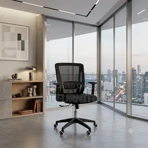 Office Chair; Fabric Office Seat With Mid Backrest
