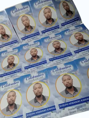 Funeral Program Printing A3 Size
