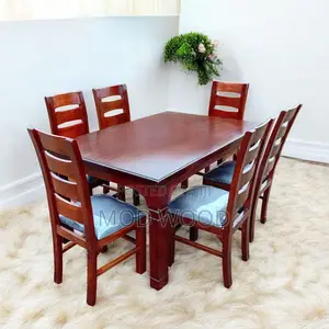 Contemporary 6-Seater Wooden Dining Set