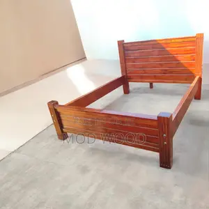 Classic Solid Wooden Bed Frame – Simple, Strong Timeless