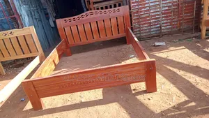 5x6 Pure Solid Mahogany Wooden Bed