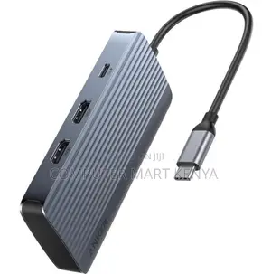 Anker Usb-C Hub (7-in-1, Dual Display) Gray
