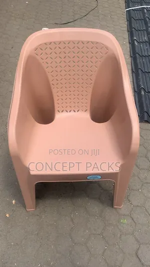 Pink Biege Skyplast Plastic Armchair