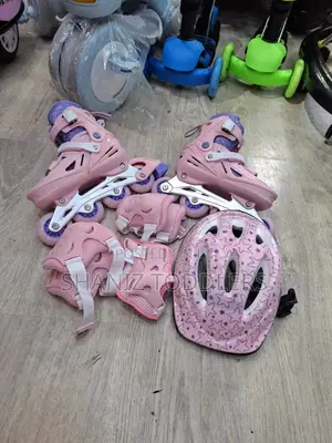 Pink Kids Skates Set Brand New