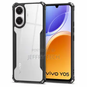 Back Cover for Vivo Y05 5g, Camera Protection Shockproof Bumper-Edge |