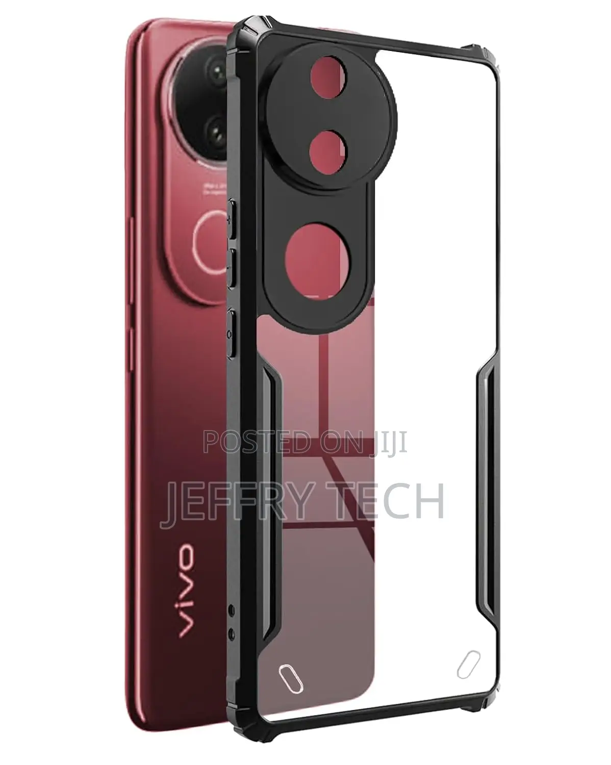 Vivo V50 5g Back Cover Transparent Crystal Clear Hard Pc Back Case