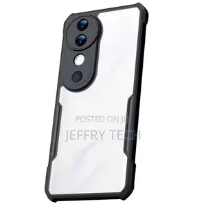 Tpu+Pc Shockproof Crystal Clear Back Cover Case for Vivo V40| Protecti