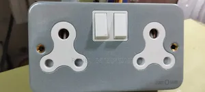 Metallic Twin Socket 15amps