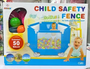 Child Safety Fence/Playpen That With 50 Colorful Play Balls