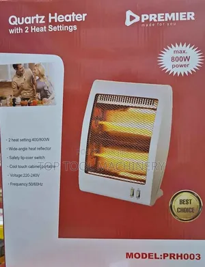 Portable Premier 800w Quartz Room Heater
