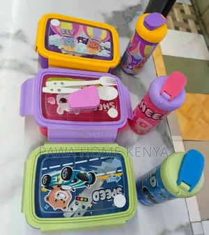 2 Compartment Lunch Box Set
