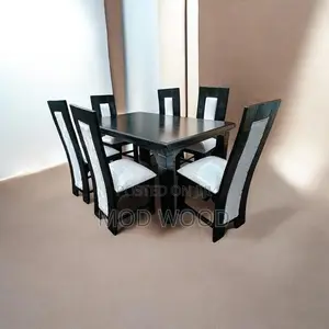 Midnight Oak Contemporary 6- Seater Dining Set Collection
