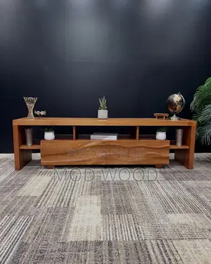 Wavecraft Modern Solid Wood Tv Console