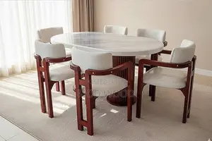 Marble Crest Modern 6-Seater Dining Set Collection