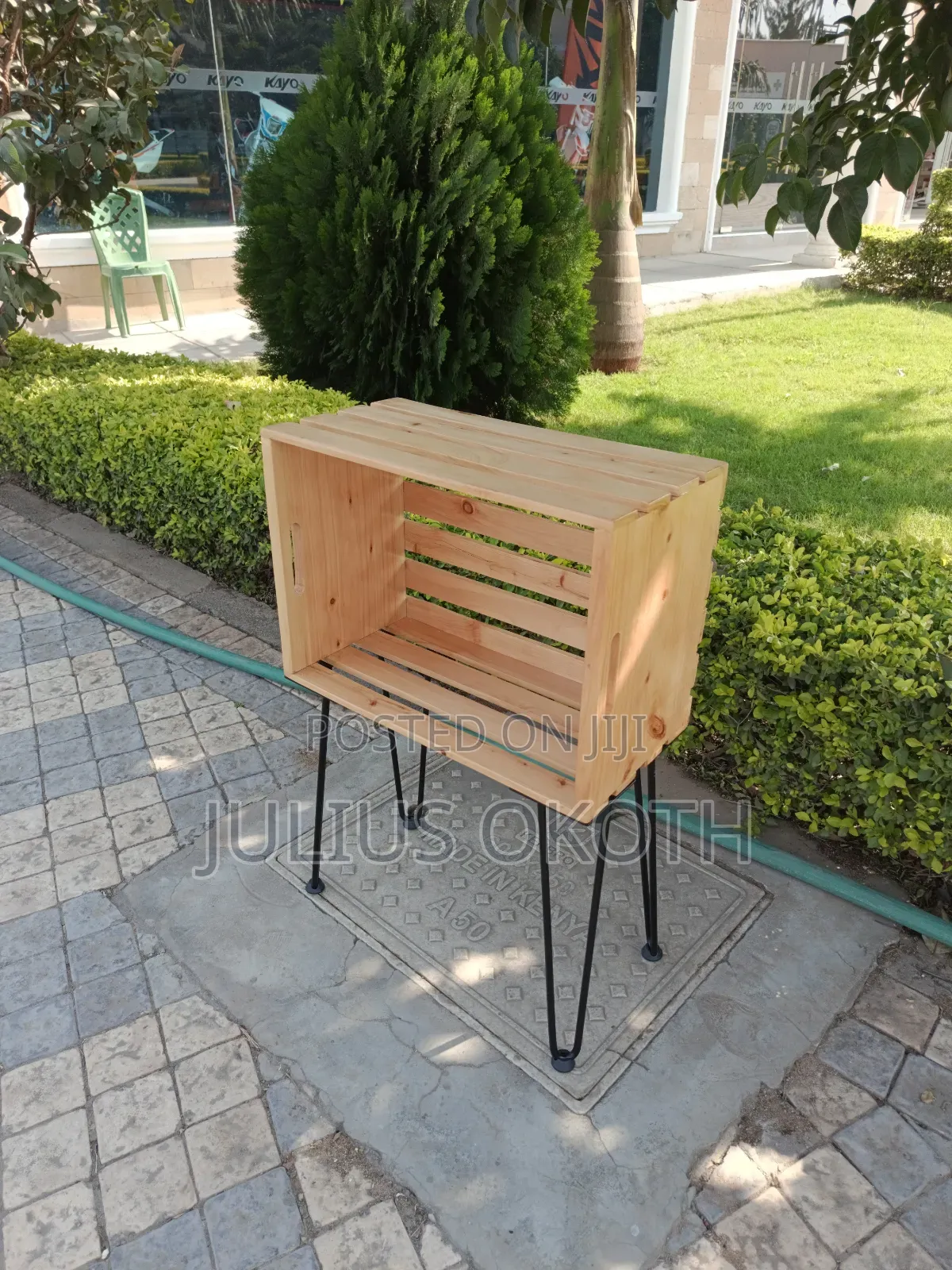 Crate Bedside Table