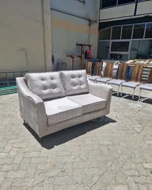 2 Seater Grey Loveseat Sofa: Payment on Delivery