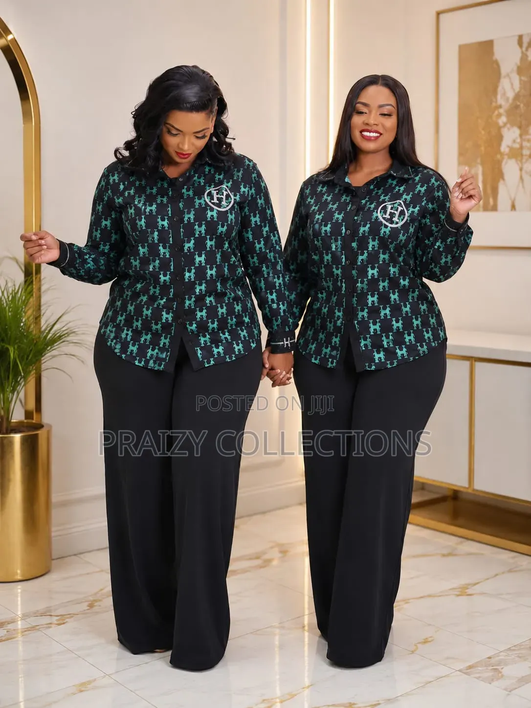 Quality Hermes 2-Piece Set Beautiful Crystal
