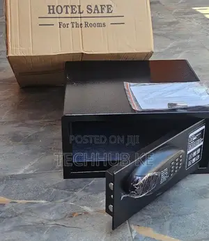 Digital Electronic Hotel Home Safe Box With Key And Pin