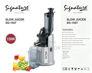 Signature Sg-1507 150w Slow Juicer – Cold Press Masticating Juicer