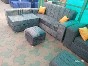 Velvet Five Seater Corner for Sale