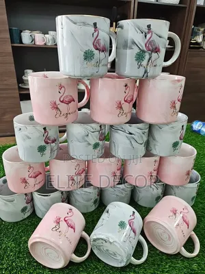 High Quality Ceramic Mug Set (6pcs) – Tea/Coffee Cups Durable Elegant