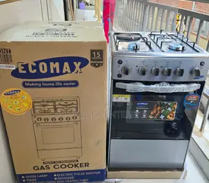 60*60 Ecomax 3 +1, Standing Gas Cooker - Free Gift Pack