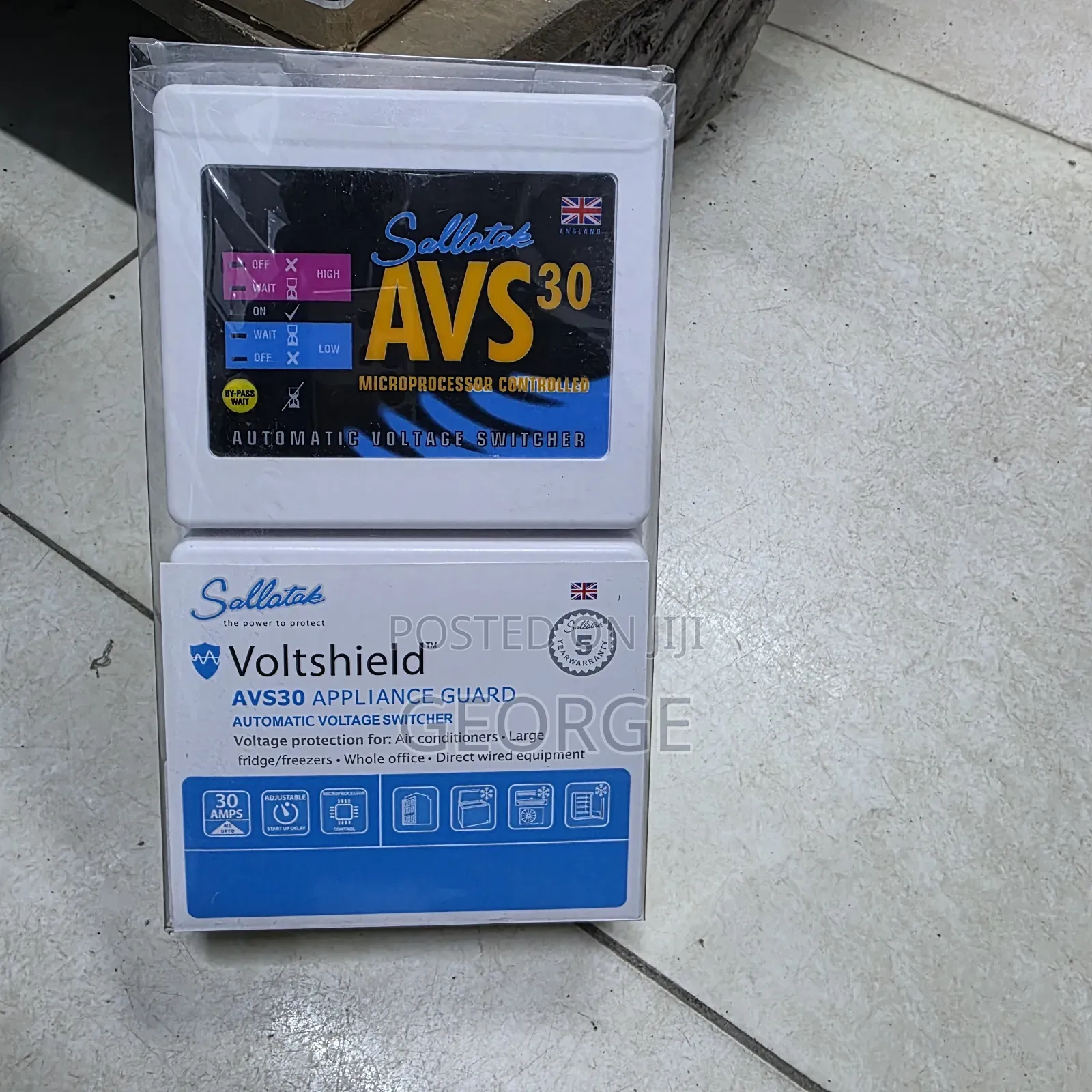 Sollatek Avs30 30a Automatic Voltage Protector for Home
