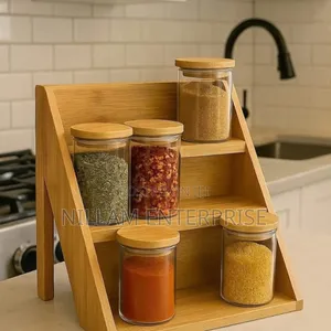 9pcs +3 Layer Airtight Glass Spice Jars