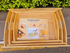 Classic Style Bamboo Serving Food and Drinks Tray