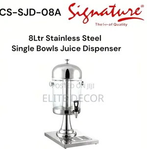 Signature 8l Stainless Steel Single Juice Dispenser Ice Tube Cooling