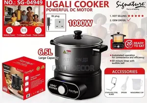 Signature 1000w Automatic Ugali Cooker– Smart Electric / Rice Cooker