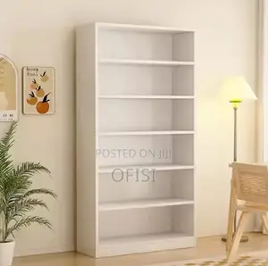 Bookshelf; 5 Tier Wooden Home Office Bookshelf