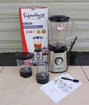 Signature 3in1 Electric Blender With Grinder (600w Super Powerful)