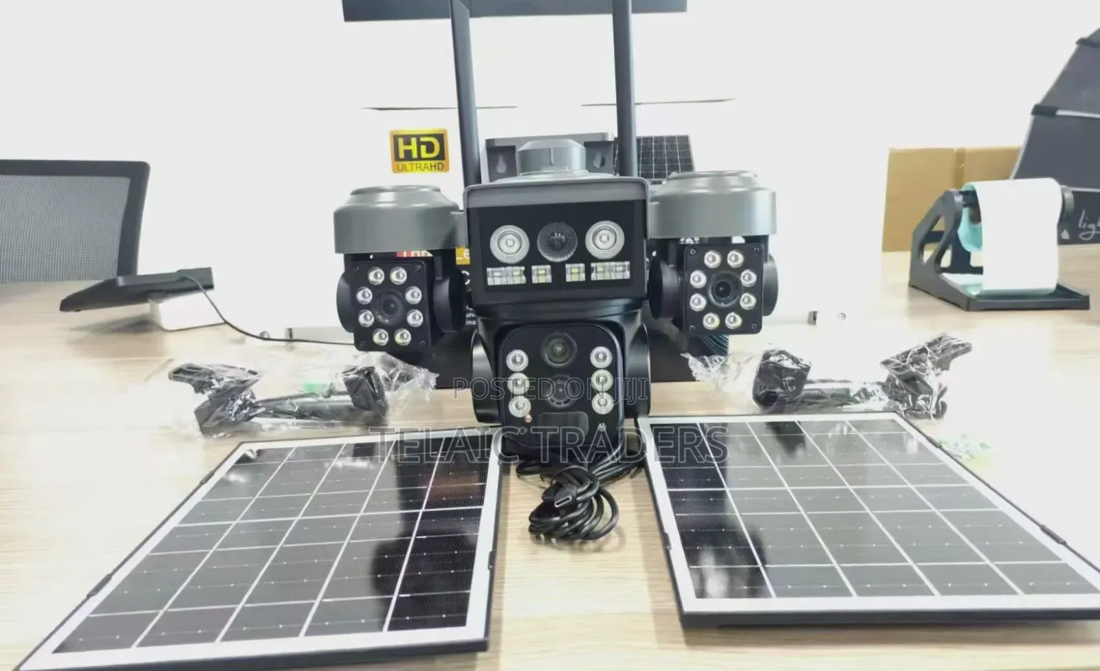 3 Lens 10x Optical Zoom 4g Solar PTZ Camera