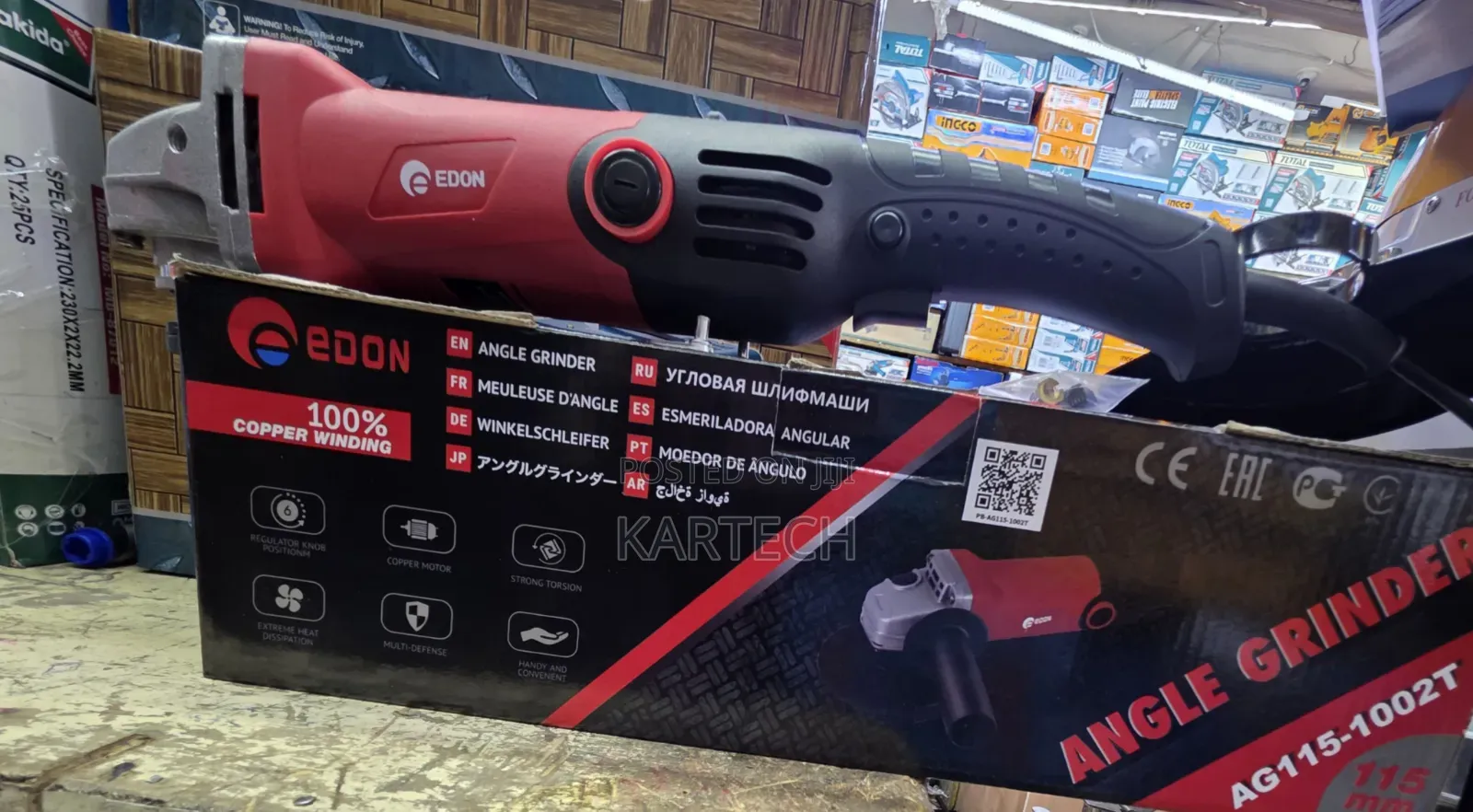 Edon 4.5 Inch Agt Electric Angle Grinder With Copper Winding