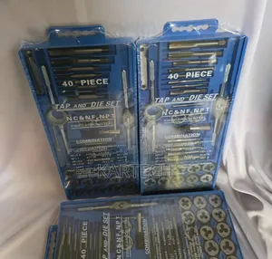 40-Piece Tap and Die Set – Fine Carbon Steel Thread Repair Kit