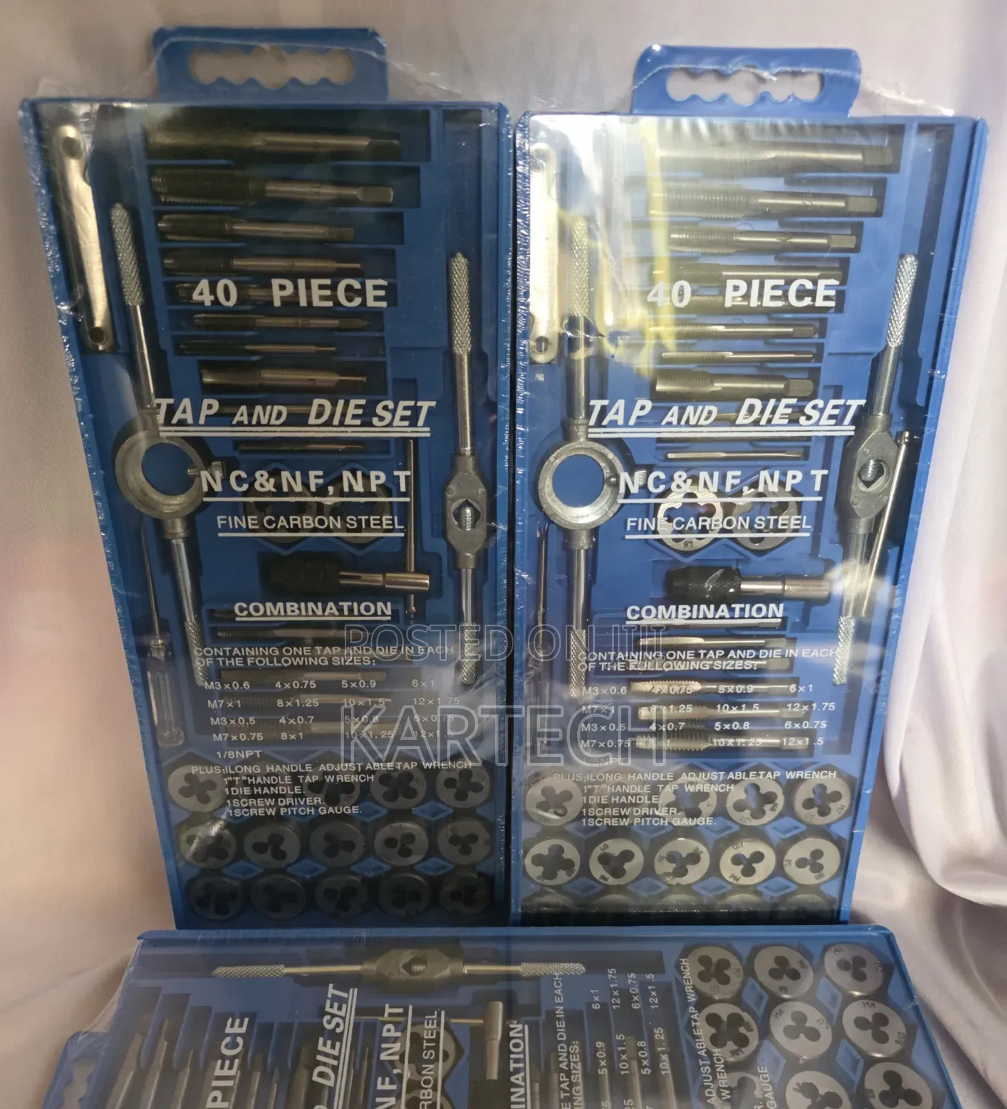 Professional 40pcs Tap Die Set – Metric Thread Cutting Tool Kit