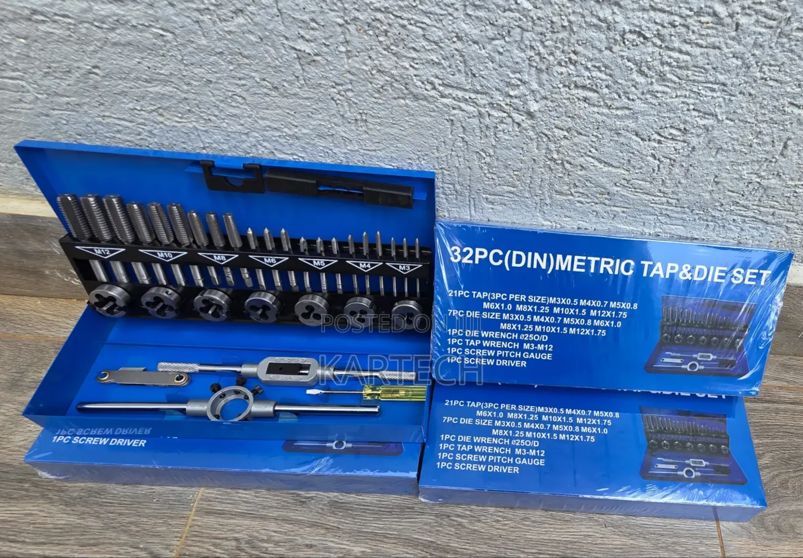 32-Piece Din Metric Tap and Die Set