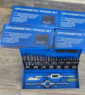 32pcs Metric Tap Die Set – Carbon Steel Threading Tool Kit