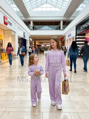 2 Piece Set With Ruffle Details Girls Wide Leg Trucksuits