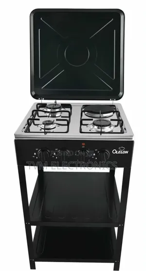 Olelon 3+1 Gas Cooker With Shelves