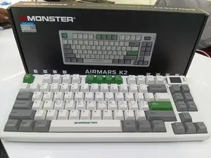 Monster Airmarks Gaming Mechanical Keyboard - White
