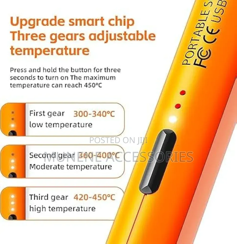 Rechargeable Electric Solder Iron Gun With 3 Heating Modes