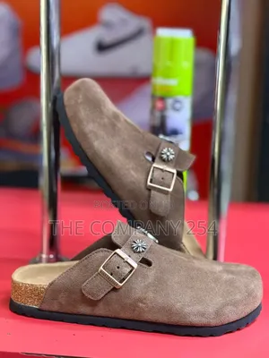 Quality Casual Leather Designer Chrome Heart Sued Crogs Available