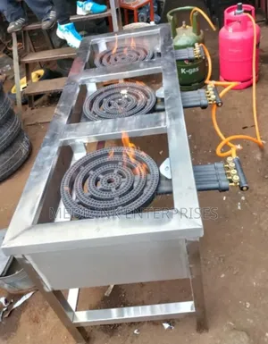 Modern Ringed Burner 3-Burner Cooker Jiko