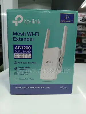 Tp-Link Re315 Ac1200 Mesh Wi-Fi Range Extender Dual-Band Wi-Fi.