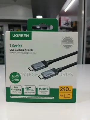 Ugreen 7 Series 240w Usb-C to Usb-C Cable 240w.