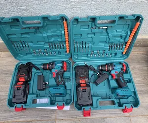 Meakida 36v Brushless Cordless Drill Kit With 2 Batteries Charger