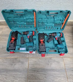 Meakida 36v Brushless Cordless Drill Set + 2 Batteries Accessories
